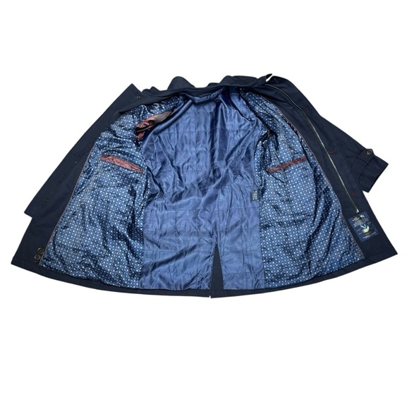 Hart Schaffner Marx Men’s Navy Performance Rain Repellent Smart Coat Jacket 38R - Picture 6 of 11